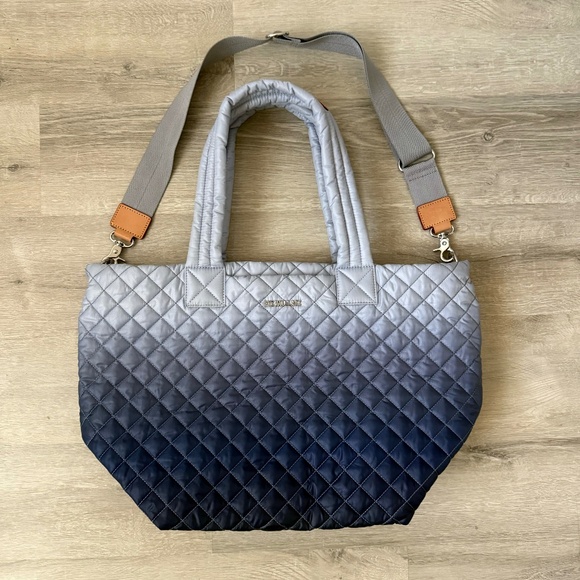 MZ WALLACE Dawn Medium Metro Tote Deluxe Ombre Blue